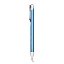 Bolígrafo Aluminio Tinta Negra Azul claro