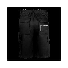 Bermudas multibolsillos de sarga | Bolsillo posterior del pantalón | 100 x 70