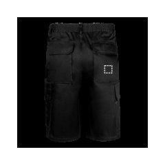 Bermudas multibolsillos de sarga | Bolsillo posterior del pantalón | 35 x 35