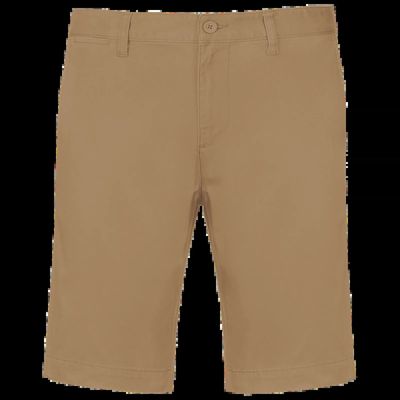 Bermuda chino hombre algodón Camel 42 Fr