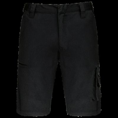 Bermuda de trabajo multibolsillos Black 38 Fr