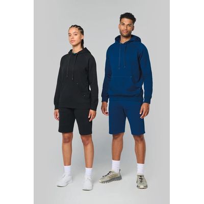 Bermuda de felpa Unisex Black Xs