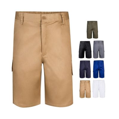 Bermudas multibolsillos de sarga