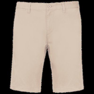 Bermuda chino hombre algodón Beige 36 FR
