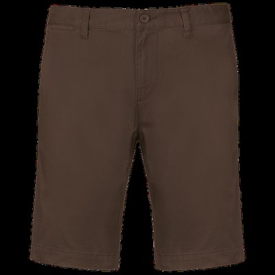 Bermuda chino hombre algodón CHOCOLATE 54 FR