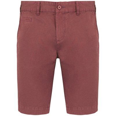 Bermuda efecto lavado hombre Washed Marsala 54 FR