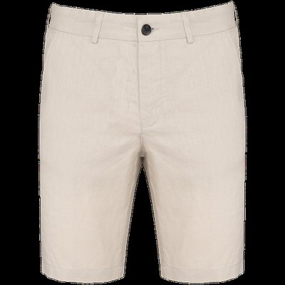 Bermuda de lino 100% para hombre Linen Sand 36 FR