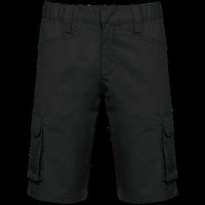 Bermuda multibolsillos sostenibles Black Xxl