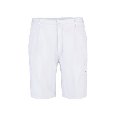 Bermudas multibolsillos de sarga Blanco 40