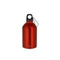 Bidón acero reciclado 500 ml con mosquetón Roj