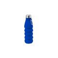 Bidón Silicona Plegable 550ml Azul
