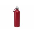 Bidón aluminio de 800 ml con mosquetón Roj