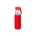 Bidón de cristal de 500 ml con tapón a rosca Roj