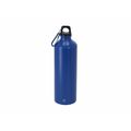 Bidón aluminio de 800 ml con mosquetón Azul