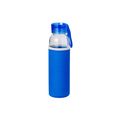 Bidón de cristal de 500 ml con tapón a rosca Azul