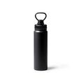Bidón 750ml de acero con doble pared y asa Negro
