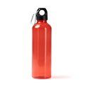 Bidón de 800 ml con asa y mosquetón Rojo