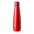 Bidón de acero inoxidable mate de 630 ml Rojo Talla Única Adulto