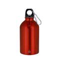 Bidón acero reciclado 500 ml con mosquetón Roj