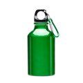 Bidón aluminio 330 ml mosquetón de color a juego Verde Helecho Talla Única Adulto