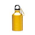 Bidón aluminio 330 ml mosquetón de color a juego