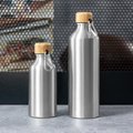 Bidón Aluminio 400ml con Mosquetón