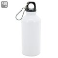 Bidón Aluminio 420ml con Mosquetón