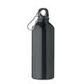 Bidón Aluminio 500ml con Mosquetón Negro