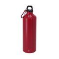 Bidón aluminio de 800 ml con mosquetón Roj
