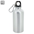 Bidón aluminio con mosquetón de 420ml