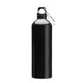 Bidón de aluminio con mosquetón Negro Talla Única Adulto