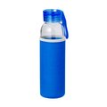Bidón de cristal de 500 ml con tapón a rosca Azul