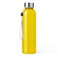 Bidón de cristal 500ml con cinta para transportar Amarillo