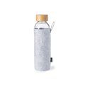 Bidón Cristal 500ml con Funda RPET Gri