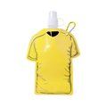 Bidón flexible de plástico forma de camiseta (500 ml) Amarillo