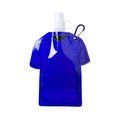 Bidón flexible de plástico forma de camiseta (500 ml) Azul