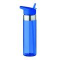 Bidón personalizado de tritán sin BPA con pajita (700 ml) Azul