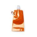 Bidón plegable con tapón y mosquetón Naranja TALLA ÚNICA ADULTO