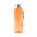 Bidón RPET 600 ml con cuerpo translúcido Naranja Talla Única Adulto