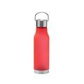 Bidón de RPET translúcido 600ml Rojo