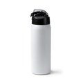 Bidón térmico de acero con botón de apertura 930ml Blanco Talla Única Adulto
