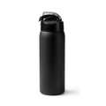 Bidón térmico de acero con botón de apertura 930ml Negro