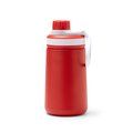 Bidón termo de acero inox 350 ml con pajita Rojo