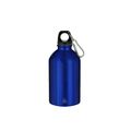 Bidón acero reciclado 500 ml con mosquetón Azul
