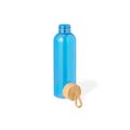 Bidón de 650 ml de RPTE con tapón de bambú