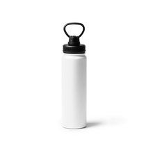 Bidón 750ml de acero con doble pared y asa Blanco