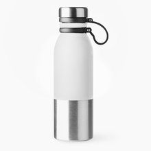 Bidón de acero bicolor acabado mate 850ml Blanco