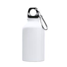 Bidón aluminio 330 ml mosquetón de color a juego Blanco