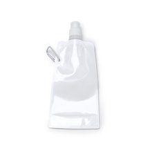 Bidón plegable con tapón y mosquetón Blanco