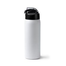 Bidón térmico de acero con botón de apertura 930ml Blanco